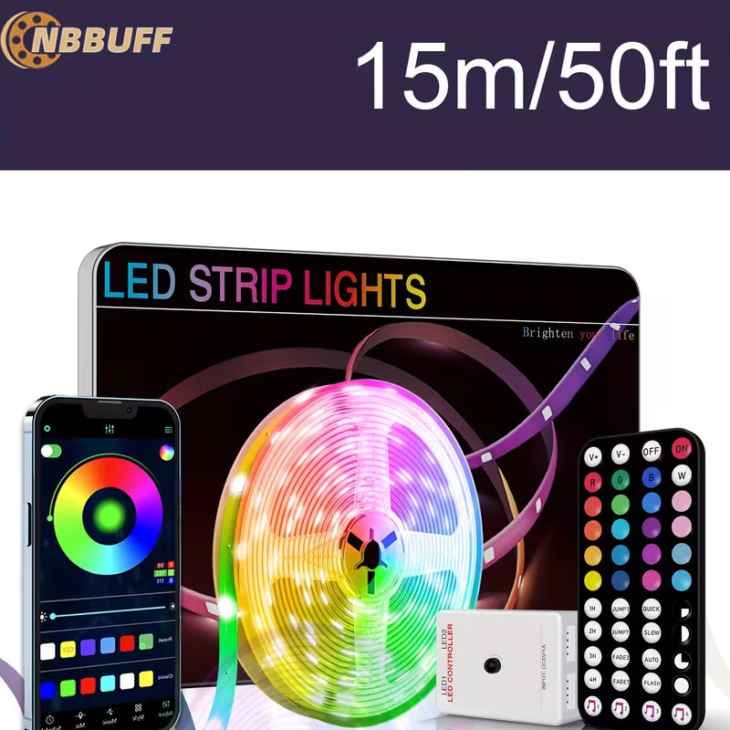 Aura‑Eclipse Smart RGB LED Strip Lights — App Control + Music Sync