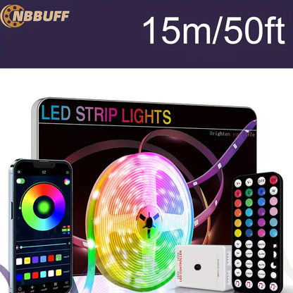Aura‑Eclipse Smart RGB LED Strip Lights — App Control + Music Sync