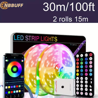 Aura‑Eclipse Smart RGB LED Strip Lights — App Control + Music Sync