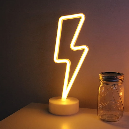 Aura‑Eclipse Lightning Bolt LED Neon Light