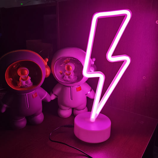 Aura‑Eclipse Lightning Bolt LED Neon Light