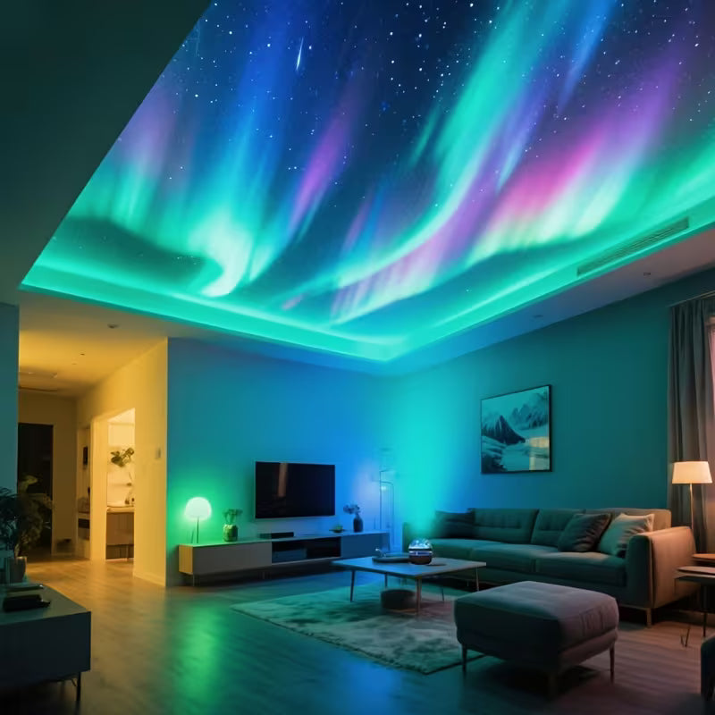 Aura‑Eclipse Aurora LED Room Projector